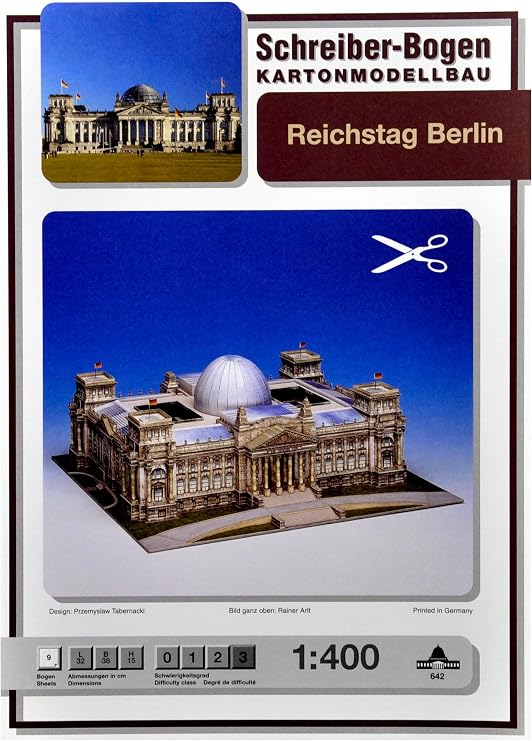 Schreiber-Bogen Reichstag Building Card Model