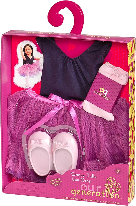 Our Generation Outfit OG Dance Tulle You Drop Ballet Outfit for 18 Inch Dolls