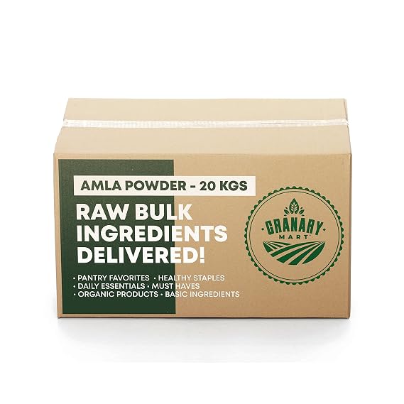 Natural Amla Powder by Granary Mart Gourmet Spice Tangy & Savory Pure Indian Gooseberry Ground Antioxidant-Rich GMO/Gluten Free Affordable Bulk Rate 44 lbs. Bulk Bag