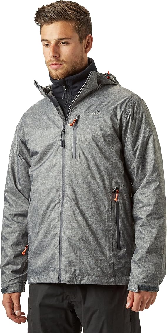 Peter Storm Men’s Tornado Waterproof Jacket with Adjustable Hood, Hem & Cuffs & 3 Zipped Pockets, Breathable & Lightweight Raincoat, Walking, Hiking & Outdoor Recreation, 3000mm HH