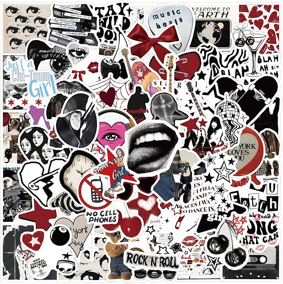 FMOST 100 Pcs Y2K Aesthetic Stickers for Water Bottle, Waterproof Vinyl Sticker Pack for Teens and Adults, Cute Retro Decals for Laptop, Skateboard, Phone Case, Luggage, Party Supplies