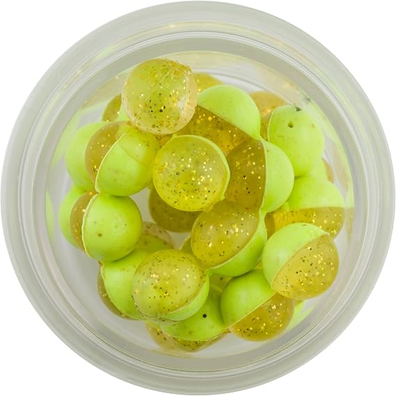 Power Clear Eggs Floating, Clear Green Purple-Pink/Garlic, 5 oz Small Jar- 1