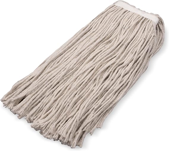 SPARTA Cotton Cut-End Mop Head, 16 oz | Full-Weight Cotton, High Absorbency, Economical Wet Floor Cleaning, Replacement Head, Handle Sold Separately
