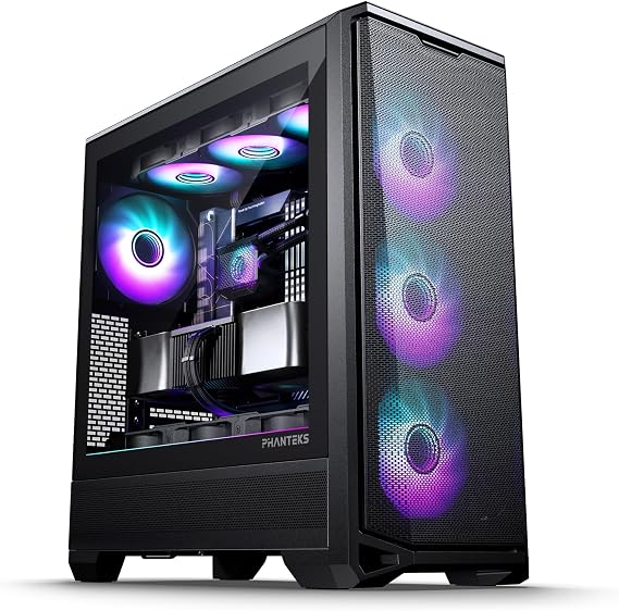 PHANTEKS Eclipse G400A Tempered Glass ATX MID-Tower Computer CASE - Black