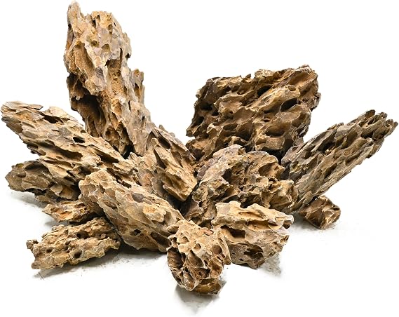 Aquarium Rock Dragon Stones 5lb Natural Rock for Fish Tank,2-4 inches