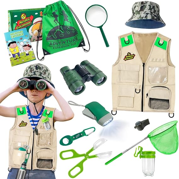 ESSENSON Outdoor Explorer Kit & Bug Catcher Kit for 3-8+ Year Old Kids