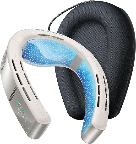 TORRAS COOLiFY 2025 Cyber AI Neck Air Conditioner, Ultimate Immersive Cooling Portable Neck FanNo.1 Coolest & Max Cooling Area Neck Cooler Neck Fans that Blow Cold Air Rechargeable for Gifts
