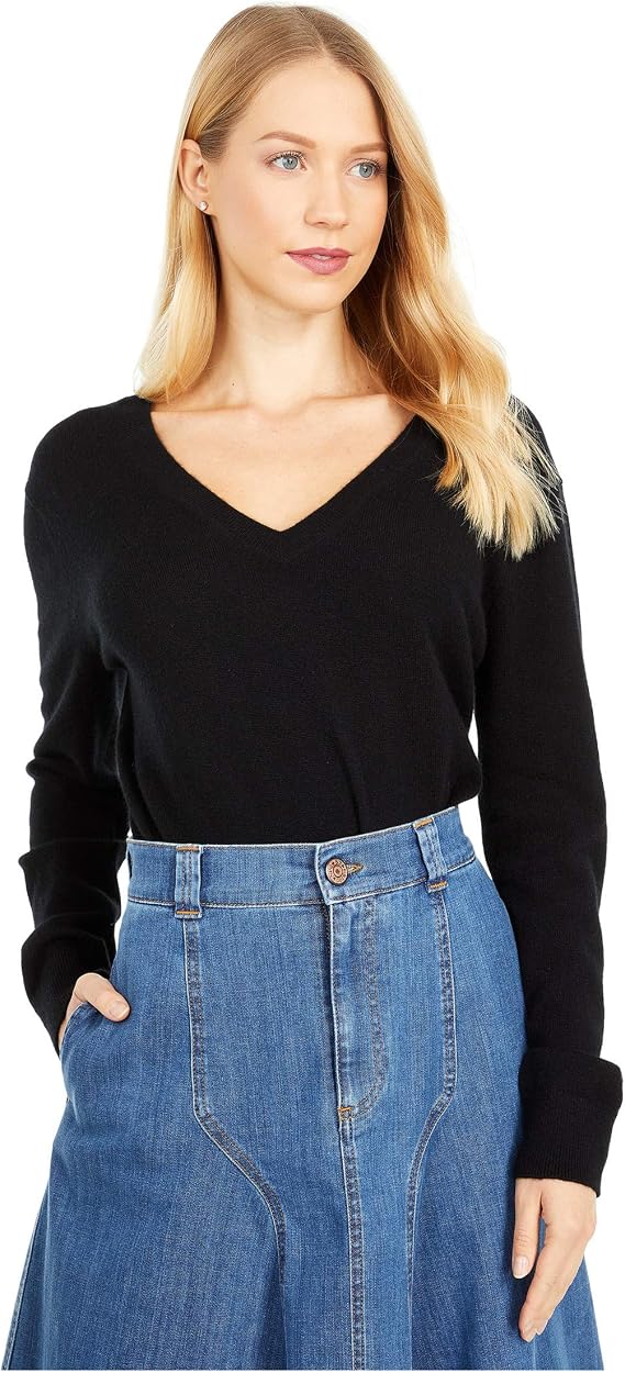 Vince Women's Weekend V Neck Cashmere Pullover