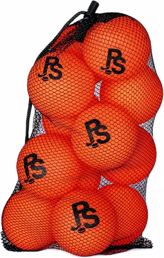 PS Street Hockey Balls Durable Low-Bounce High-Visibility Balls