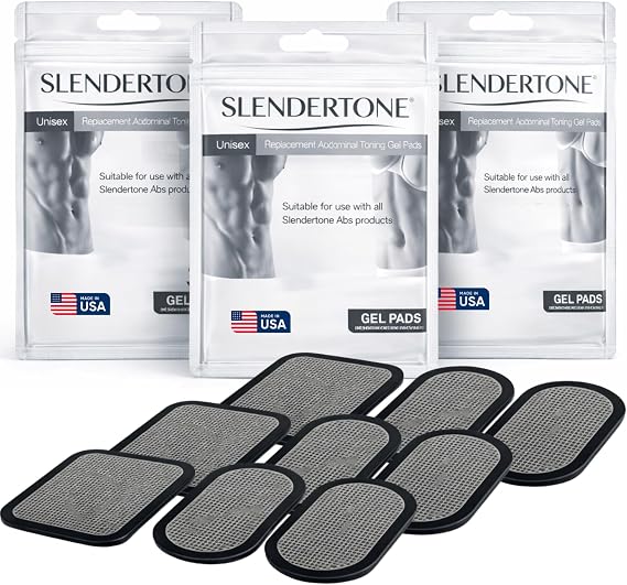 Slendertone Abs Belt Replacement Gel Pads, Triple Value Pack