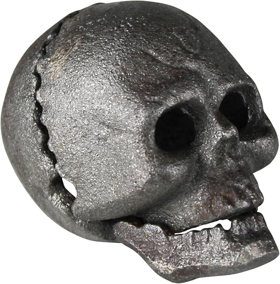 HomArt Vintage Style Cast Iron Skull Bottle Opener
