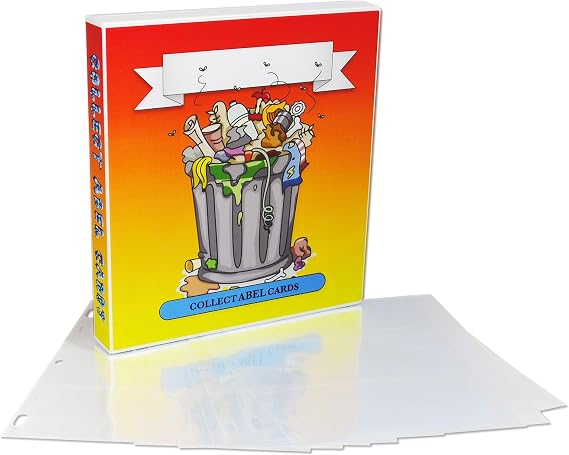UniKeep Garbage Pail Kids GPK Themed Collectible Card Storage Binder - Complete With 20 Card Pages (Garbage)