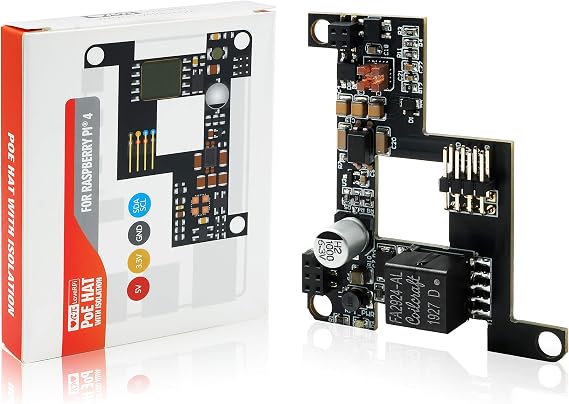 LoveRPi Power-Over-Ethernet (PoE) HAT for Raspberry Pi 4 Model B and Raspberry Pi 3 Model B+ (Professional, Isolated (3KV))
