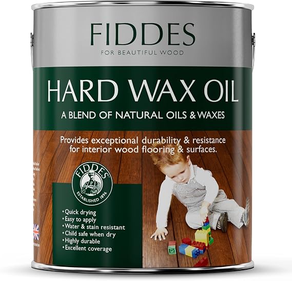 Fiddes Satin Finish Hard Wax Oil 2.5 Litre, Light Oak