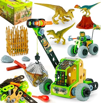 HOMETTER Building Toys, Dinosaur Toy STEM Learning Kit, Construction Blocks for Preschool Kids, Boys Educational Toys Creative Set, Christmas Ideas Gift for Age 5 6 7 8 9 10 Years Old