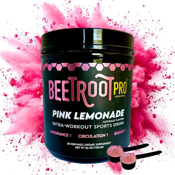 Intra-Workout Fuel Powder with Carb10, Electrolytes - Endurance Complex Carbohydrates, Aminos for Stamina & Recovery, Beet Nitric Oxide, Pink Lemonade