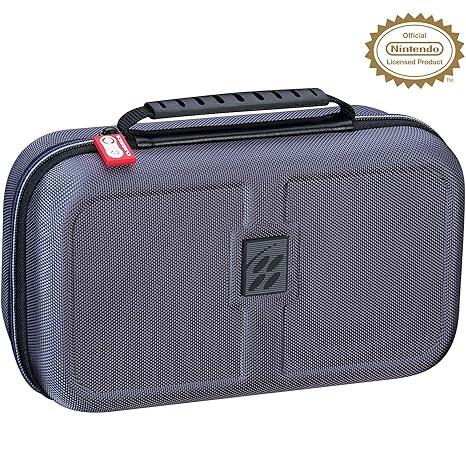 RDS - Officially Licensed Super Nintendo Classic Entertainment System Carrying Case Protective Deluxe Travel System with Gray Ballistic Nylon Exterior
