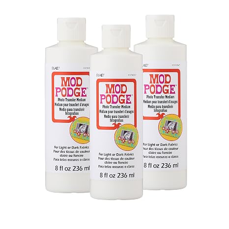 Mod Podge Photo Transfer Medium (8-Ounce), CS15067A, Clear- (Pack of 3)