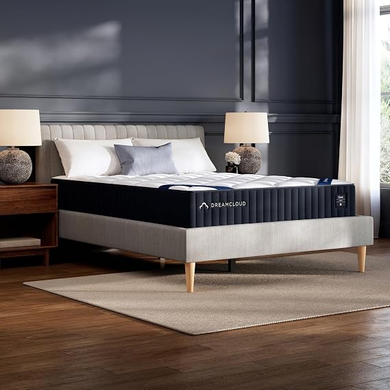 DreamCloud Classic 12" King Mattress, Hybrid Memory Foam, Firm Feel