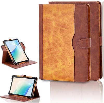 Case for Bigme B1051C 10.3-Inch eReader Case 360 Degree Rotation Multi-Viewing Angels PU Leather Stand Folio Cover Brown
