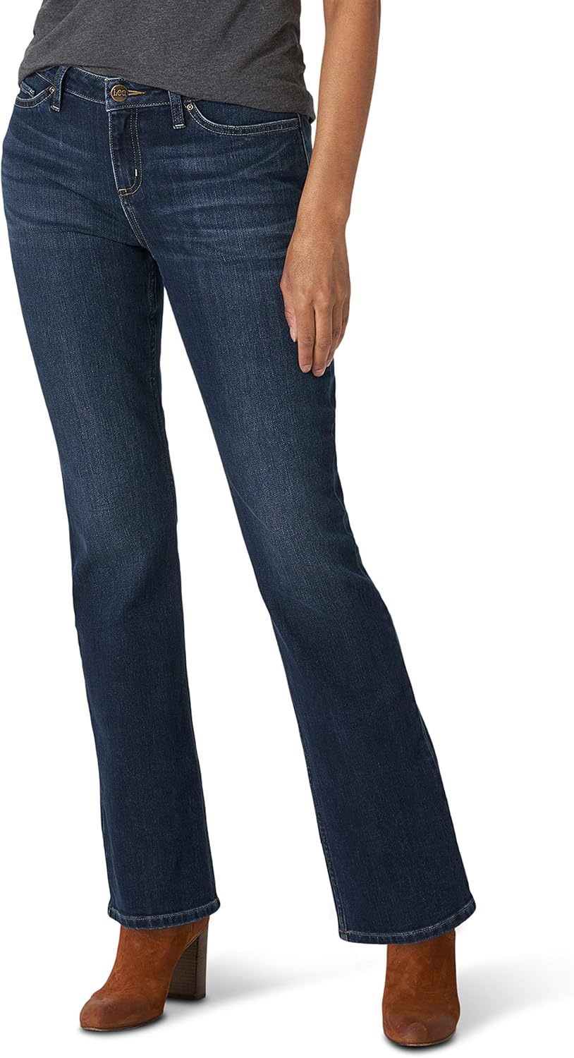 Lee Womens Petite Regular Fit Bootcut Jean