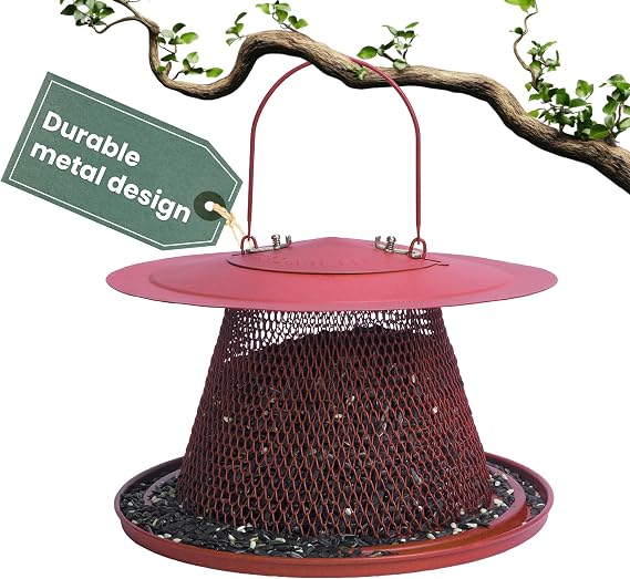 Perky-Pet Red Cardinal Wild Bird Feeder, 2.5 lb Seed Capacity