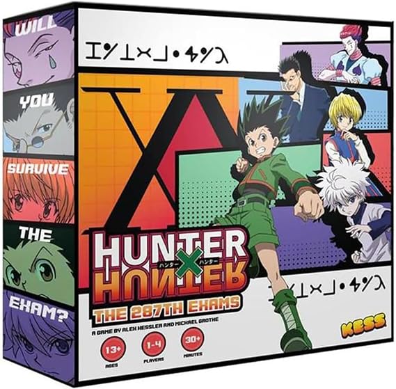 KESS: Hunter x Hunter: The 287th Hunter Exams - Dice Rolling Anime Adventure Card Game, Work Together Through Trials & Earn Your License, 1-4 Players
