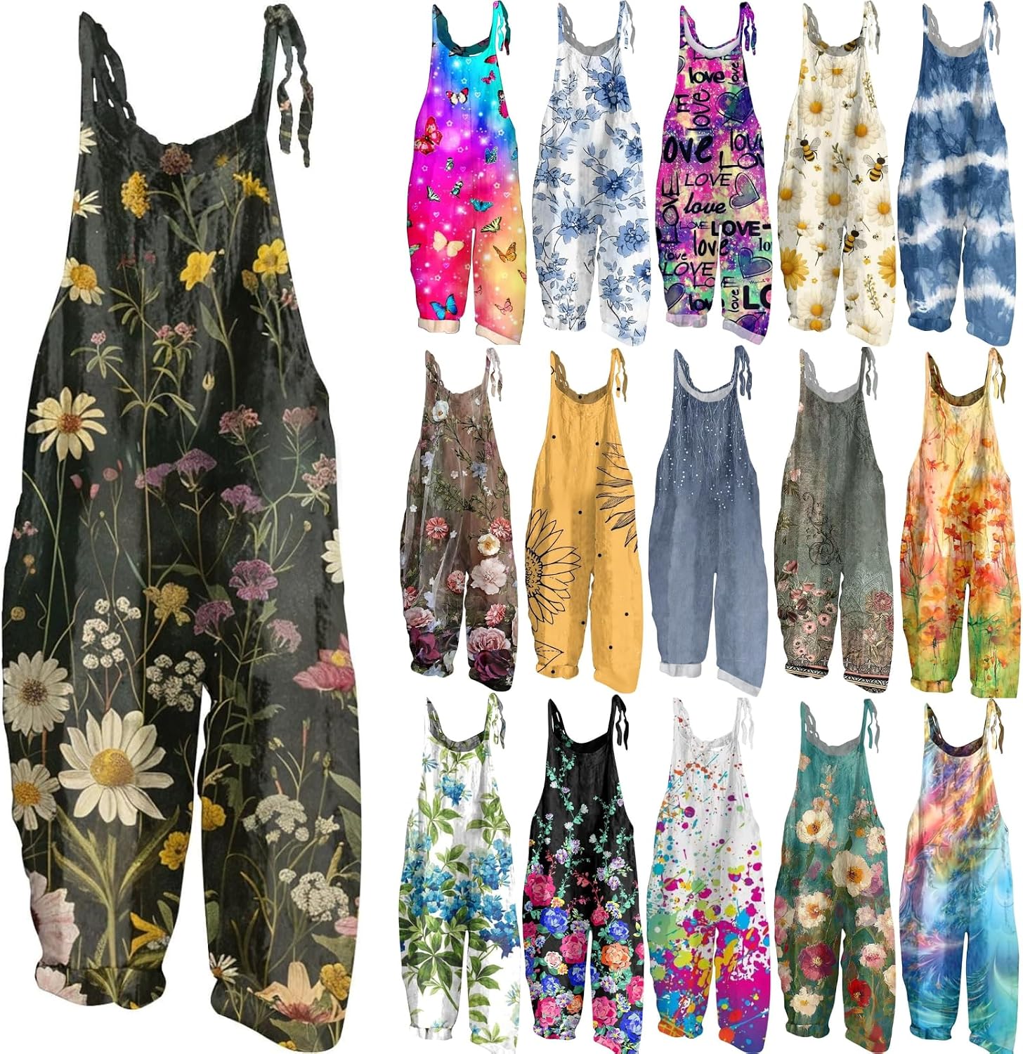 OIOLOYJM Plus Size Halloween Costumes Woman 2025 Overalls for Women Print Hippie Jumpsuits Rompers Dresses Pajamas Outfits