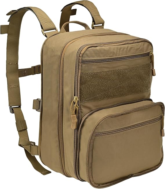 Tactical Expandable Backpack, Chest Rig Backpack MOLLE Assault Hydration Pack for PC Vest