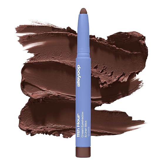ALLEYOOP 11th Hour Cream Eyeshadow Stick & Liner, Dark Chocolate Matte