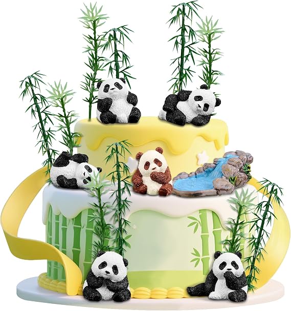 Panda Cake Toppers Panda Birthday Decorations