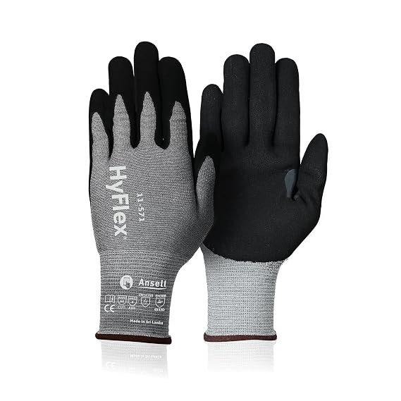 Ansell HyFlex 11-571 Ultra-Light Weight Cut-Resistant Gloves, XS, 1 Pair