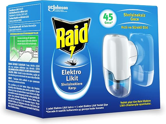 Raid Electro Liquid 45 Night Fly Repellent (1 x 27.4 mL)