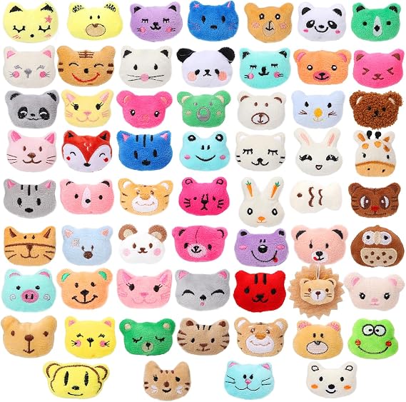Mini Animal Plush Toys Set Small Stuffed Animal Keychains 60 PCS