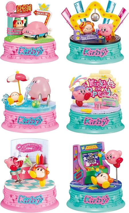 Re-Ment Kirby in Pop City Blind Box - Includes 1 of 6 Collectible Mini Figurines - Fun and Versatile Decoration