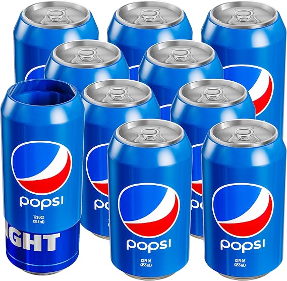BeerSkin Silicone Can Covers that Look Like Soda 12 oz (355 ml) - 10 Pk
