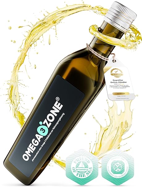 omega3zone Omega 3 Fischöl flüssig 5400 mg pro Portion Zitrone