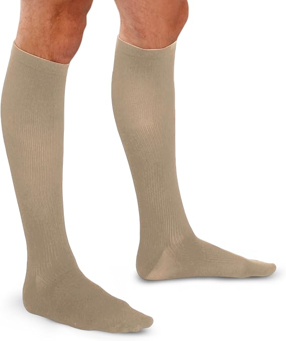 THERAFIRM Men's Trouser Socks - 15-20mmHg Mild Compression Dress Socks