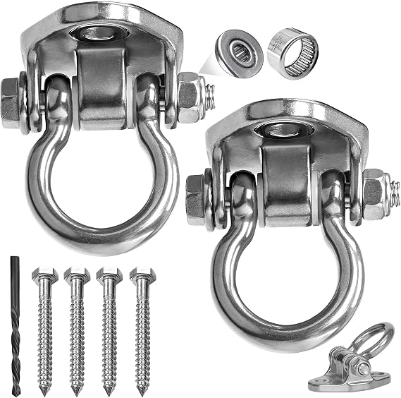 Heavy Duty Swing Hangers Stainless Steel 304 Anti-Rust 2000 lb 180 Swing