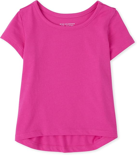The Children's Place Baby Girls' and Toddler High Low Layering Tee