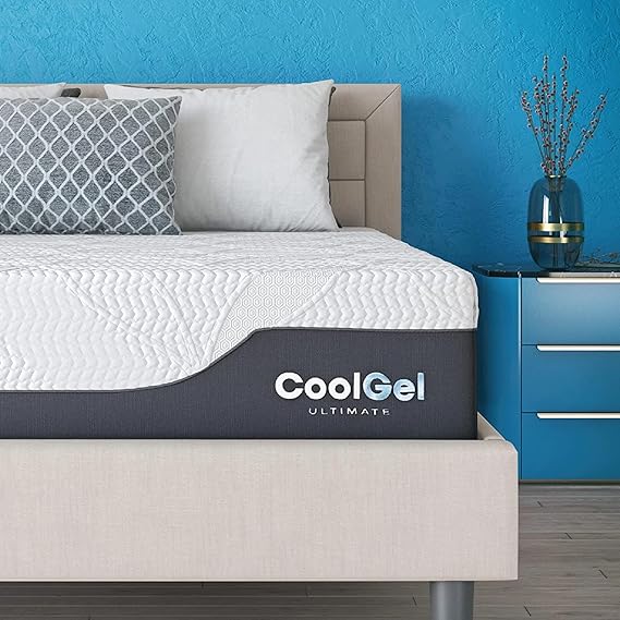 COOL GEL Memory Foam 10-Inch Mattress, CertiPUR-US Certified, Mattress in a Box, Full, White