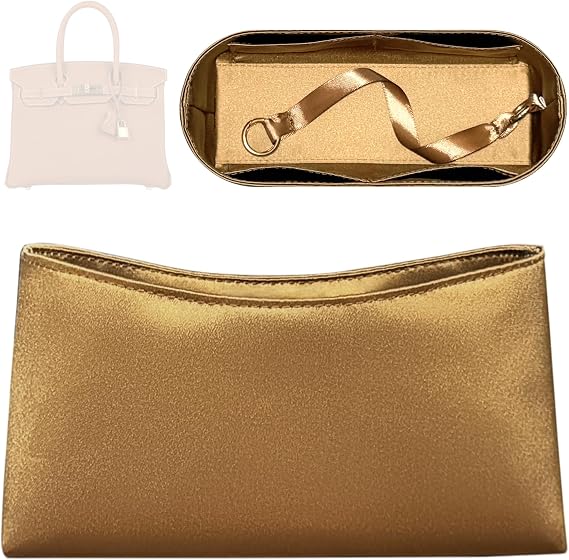 Purse Organizer Insert Fit for Hermes Birkin25 Satin Inner Liner Bag
