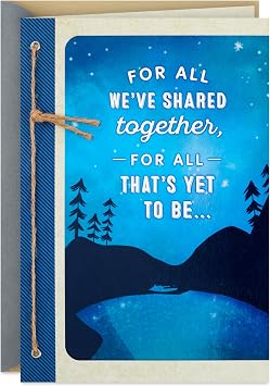 Hallmark Love Card You Mean the World to Me for Anniversary, Romantic Birthday, Sweetest Day