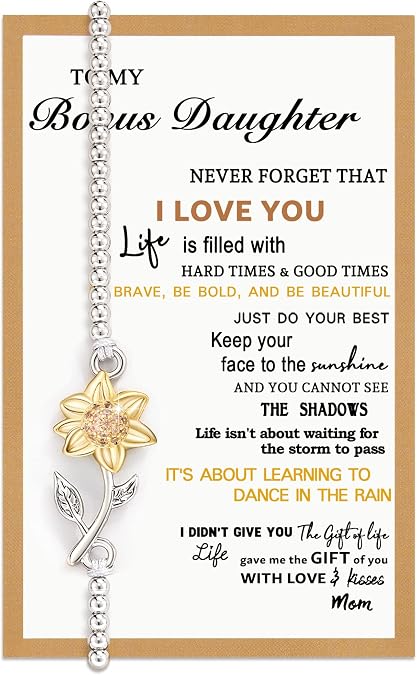 Tarsus Sunflower Gifts for Women Teen Girls, Sunflower Bracelets for Women