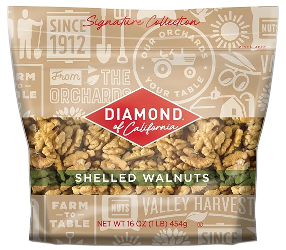 Diamond of California Signature Shelled Walnut Halves and Pieces 16 oz