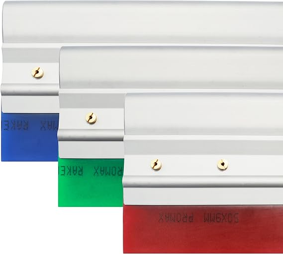 15" - Aluminum Squeegee Handle Set (Single Durometer) (Blue 85 Durometer)