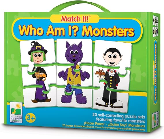 The Learning Journey Match It! Who Am I? Monsters Game