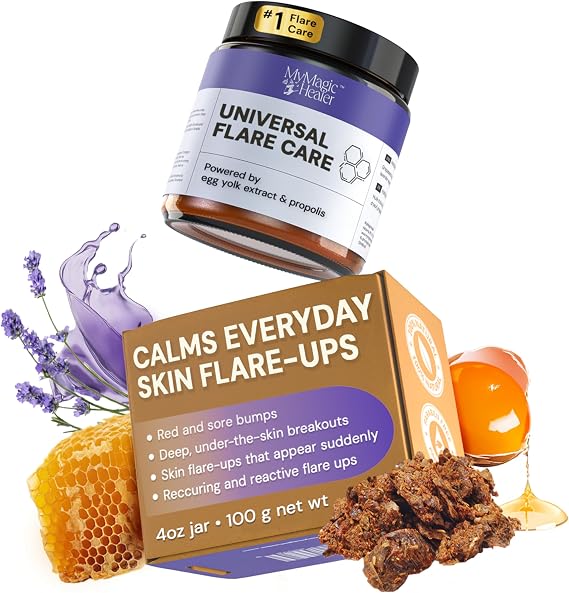 MyMagicHealer Universal Flare Care Solution for Everyday Skin Flare-Ups | Drawing Salve for Boils & Cysts, Hidradenitis Suppurativa, Folliculitis | Irritated Skin and Chafing Relief 4 oz