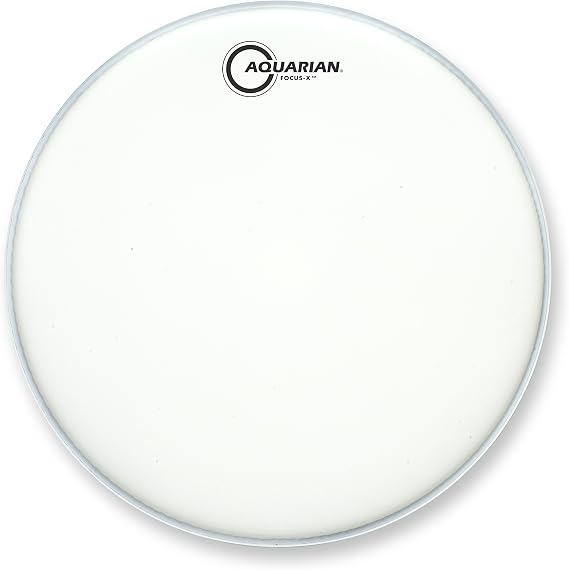 Aquarian Drumheads TCFXPD12 Coated Focus-X 12-inch Tom Tom/Snare Drum Head, with Dot