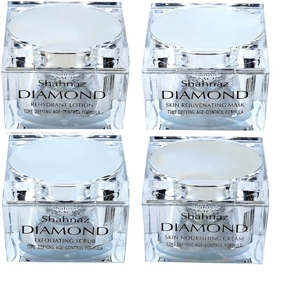 Shahnaz Husain Diamond Facial Kit Original Mask Scrub Cream Lotion